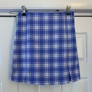 Plaid mini skirt